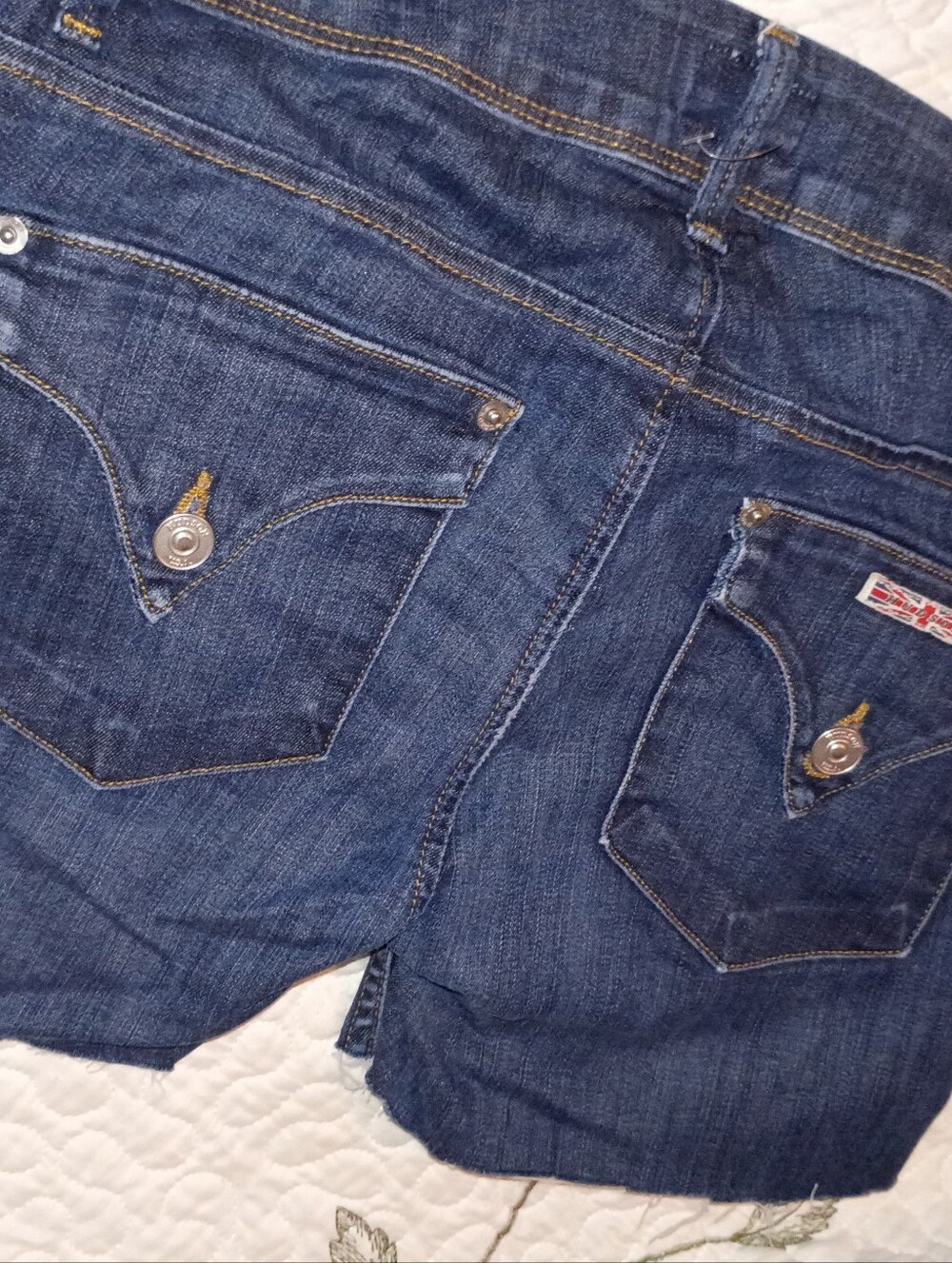 Hudson Denim Cut Off Shorts 7 27 Stretch